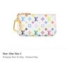 Louis Vuitton Takashi Murakami Collaboration Key Pouch Coated Canvas Key Pouch Small Women's White M28388