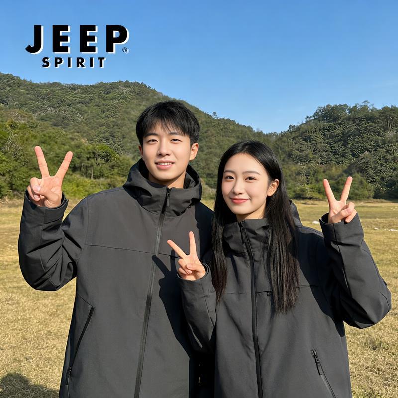 JEEP SPIRIT Couple's Outdoor Windbreaker Jacket