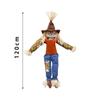 47.24inch Fall Scarecrow Decor Standing Scarecrow for Porch Outside Patio Halloween Halloween Treats