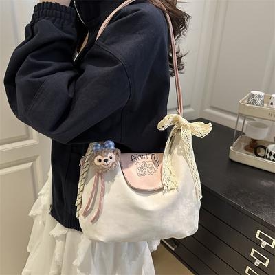 New Stylish and Beautiful Casual Simple Versatile Commuter Backpack Large Capacity Shoulder Underarm Bag Backpack Female