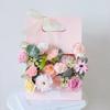 Handheld Bag with Window Opening Flower Box Kraft Paper Multicolor Flower Box Teaching Materials for Floral Packaging  Gift Boxs