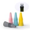 Pack Of 4 Multicolors Silicone Wine Stoppers with Metal Top Multipurpose Bottle Preservers Beverage Bottles Corks