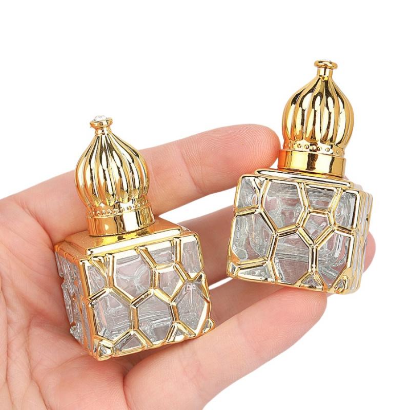 1pc10mlRefillable Essential Oil Bottles Middle East Arab Dubai Cosmetics Perfume Refillable Bottles Travel Portable Transparent