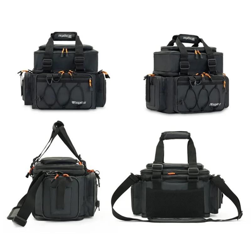 New Multifunctional Portable Shoulder Bag, Handbag, Fishing Tool Kit, Outdoor Camping Waterproof Fishing Gear Accessory Kit
