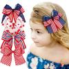 Patriotische Doppellagige Schleife Haarspange Amerikanische Flagge Patriotische Schleifen Unabhängigkeitstag Feiertags-Haarschmuck