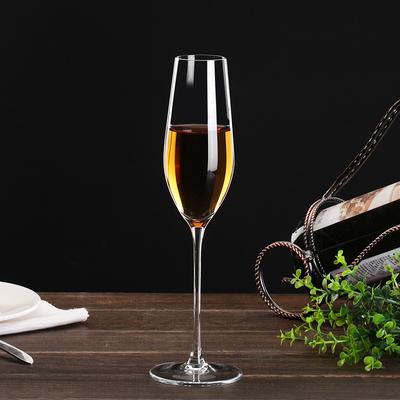 6.7oz Şampanya Kadehi Kurşunsuz Kristal Şampanya Kadehi Tatlı Şarap Kadehi Köpüklü Şarap Kadehi Bar Aile İçki Takımı