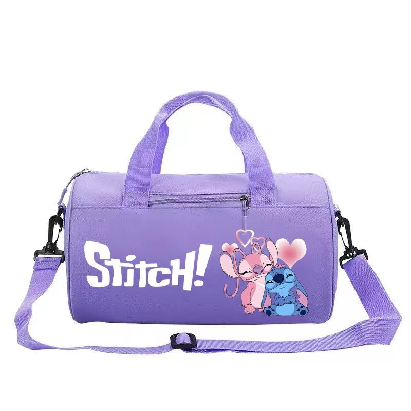 Cartoon Printed Cylinder Fitness Bag Luggage Sports Shoulder Bag Travel Bag