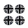 4Pcs 56mm British Flag Emblem Car Wheel Hub Center Cap Badge Stickers For Mini Cooper JCW R55 R56 F55 F56 R57 R58 R60 Countryman SS77