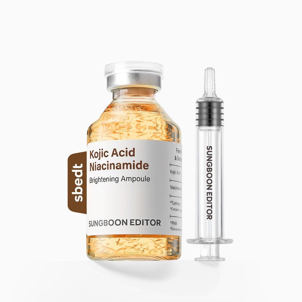 SUNGBOON EDITOR Kojisäure Niacinamid Aufhellende Ampulle Glow Tonpflege Gesichtsserum 40ml