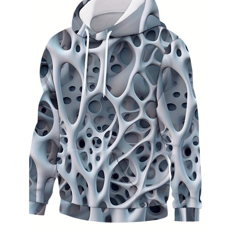 Skull Men's Hoodie 3d Skull Print Long Sleeved Hoodie Autumn/ Winter Streetwear Top Retro Casual Men's Hoodie Oversized Clothing