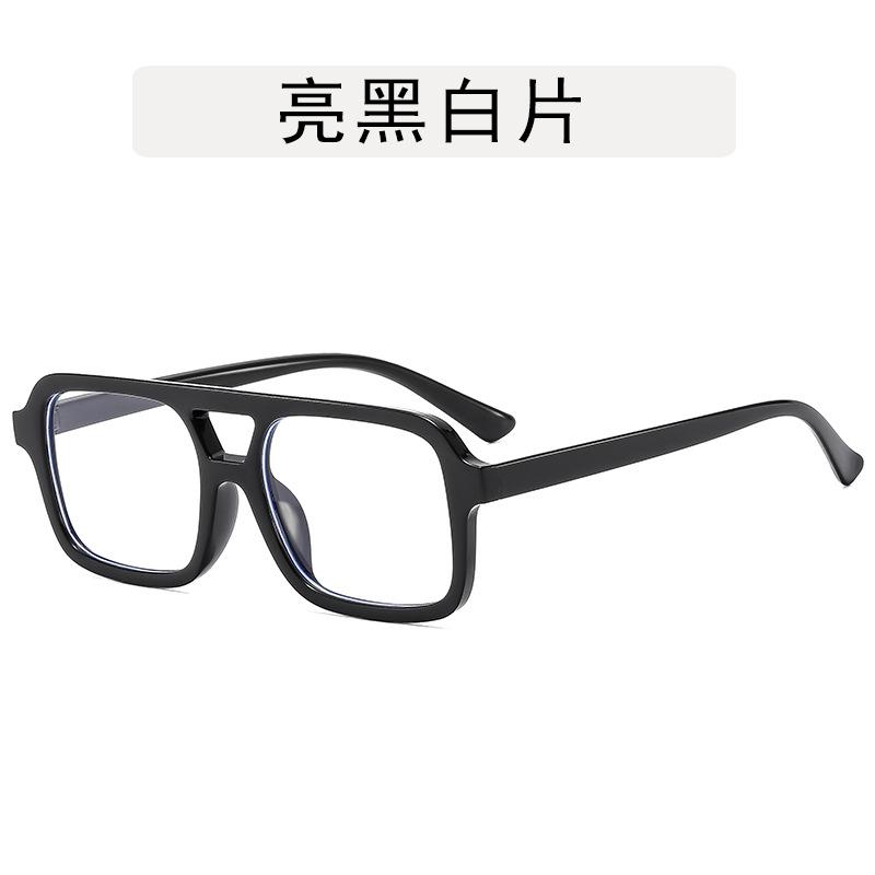 European American Style Sun Glasses for Women Square Shape Double Bridge Sunglasses Women Travelling Hiking Man Sunglass