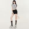 European & American Style High-Waisted Peach Hip Denim Shorts - Slimming Casual Summer Wear