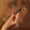 Vintage Black Wooden Flower Tassel Hair Stick for Women  New Chinese Style Hairpins Hair Chopsticks Hair Accessories Gift