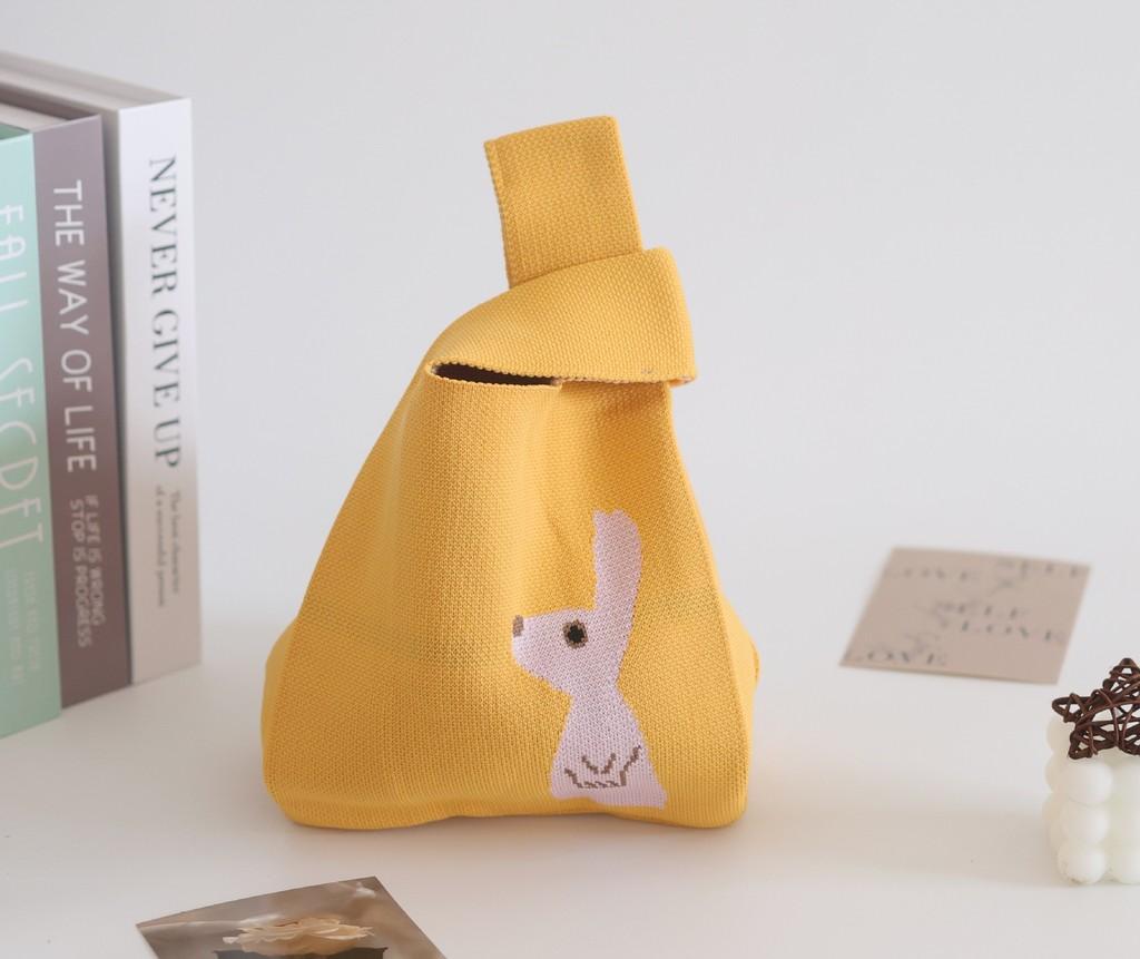 Trendy Knit Bucket Bag For Women Soft And Spacious Tote Bag With Eye-catching Patterns Ideal For Daily Wear And Gifts