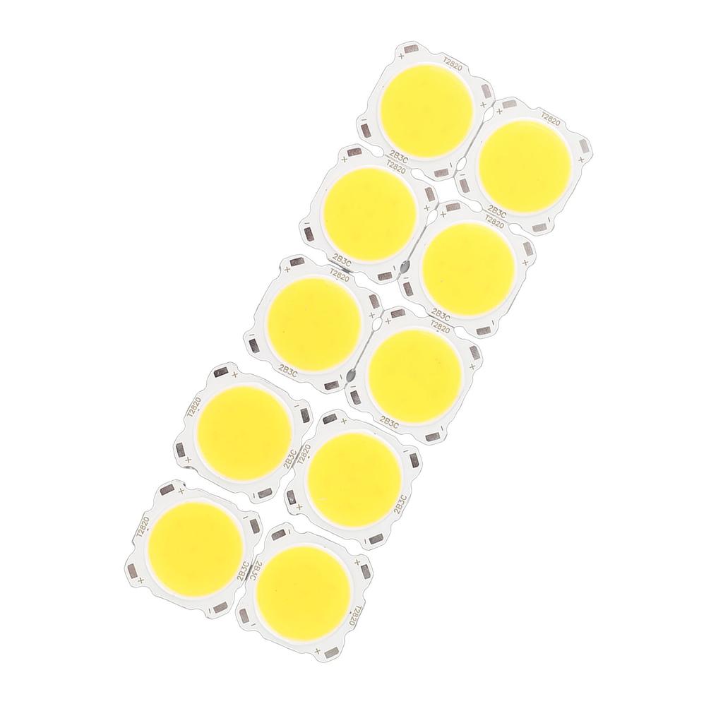 10pcs Round COB 3W High Power LED Chip Bulb Lamp Light Warm White