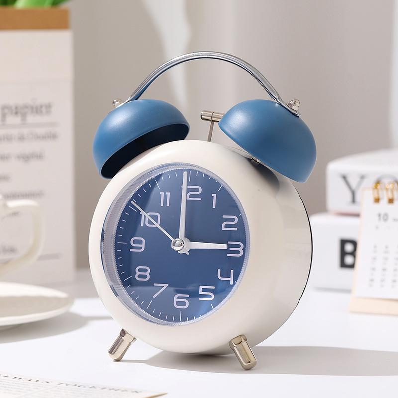 Super Loud Cartoon Metal Desktop Alarm Clock - Silent, Creative Digital Wake-Up Clock