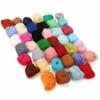 Multi Color Wool Felt Fibre for DIY Doll Needle Felting Wool Hand Spinning Needlework Raw Wool Roving