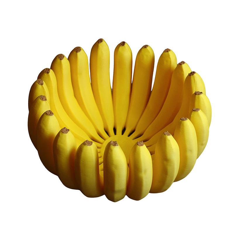 Taca do przechowywania w kształcie banana, miska na owoce, talerze stołowe, naczynia kuchenne, zastawa stołowa na sałatki, przekąski, dekoracja imitująca banana