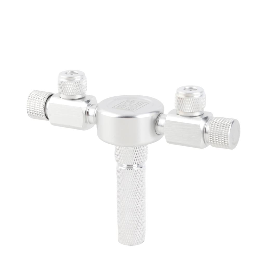 Akvarijní nádrž CO2 Rozdělovač Regulátor Distributor Jehlový Jemně Nastavovací Ventil pro CO2 Regulátor