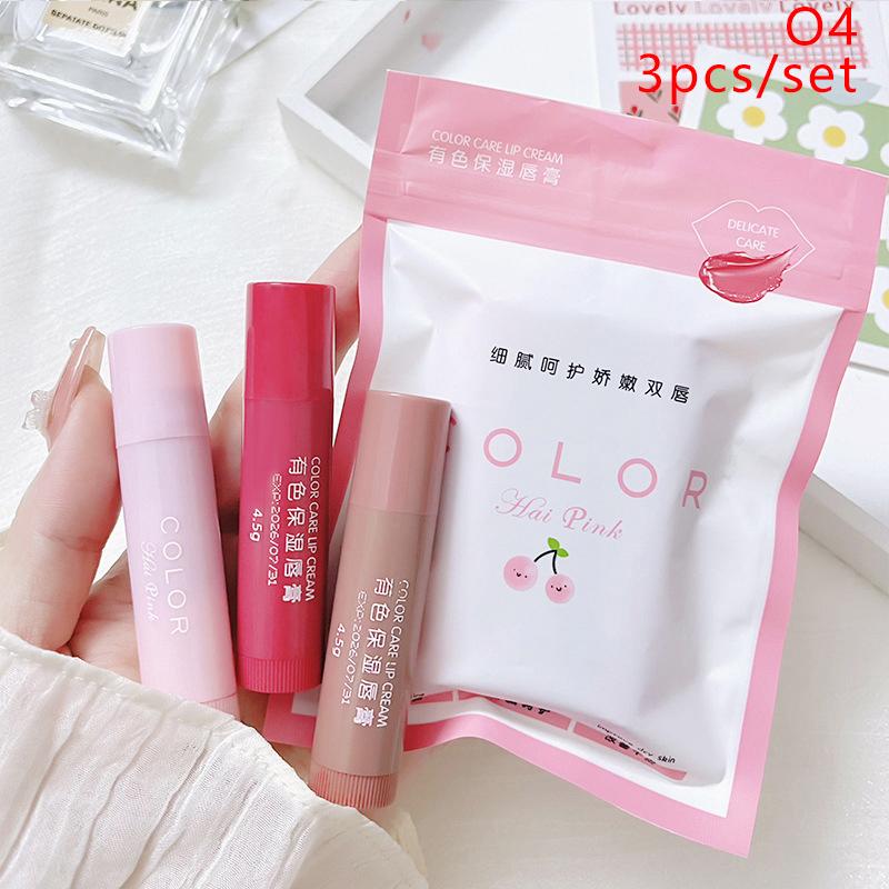 Lip Balm Moisturizing Anti-Dry Lip Balm Easy To Carry Anti-Cracking Lipstick Colored Lip Tint Makeup Lip Gloss Cosmetics