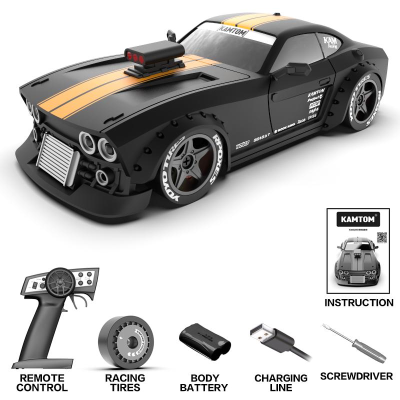 

KAMTOM KM3299 4WD 1:32 mini High-speed Drift Electric Remote Control Car 2.4G Rc Toys for Boys Kids Gifts чёрный