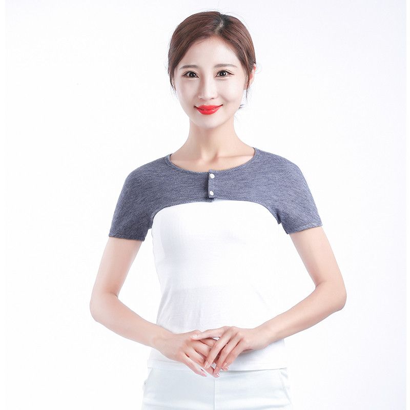 Pure Cotton Sleep Confinement Winter Shoulder Pad Cervical Spine Waistcoat Medium Gray XL