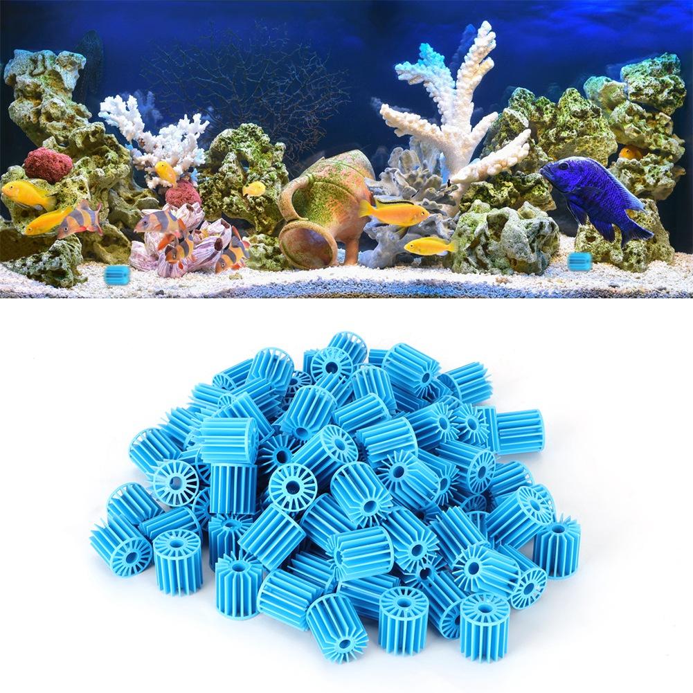 100Pcs Aquarium Filter Bio Balls Filtering Material for Air Pump Fish Tank