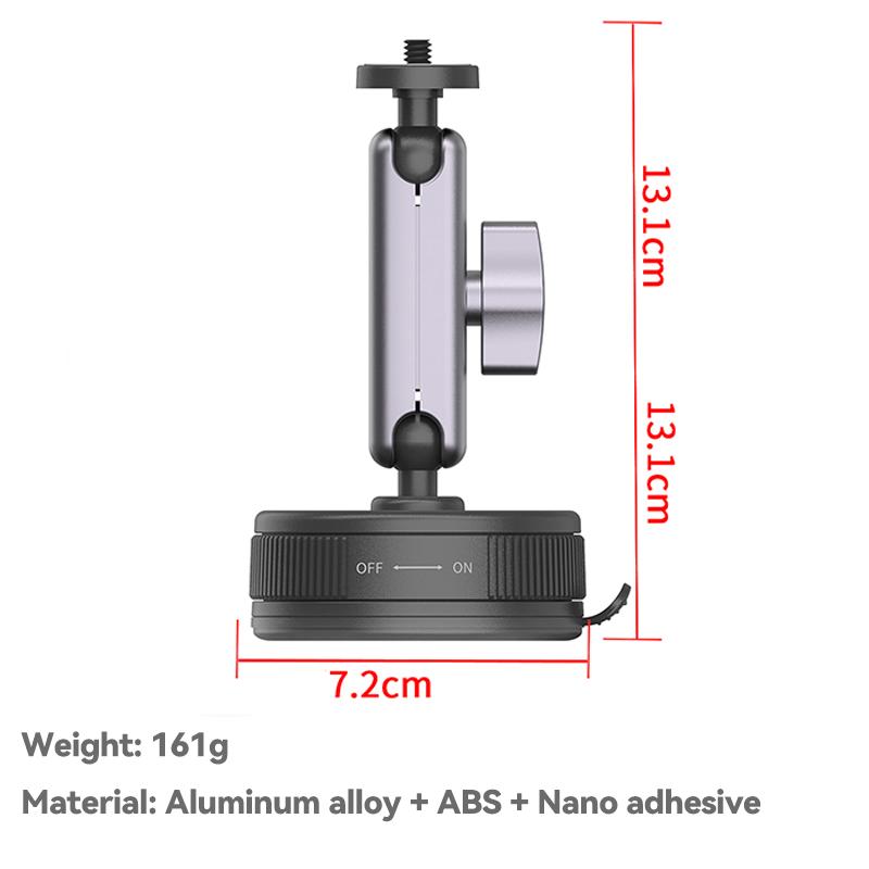 Suction Cup Camera Car Mount for Insta360 X3 X4 X5 GO Ultra ACE PRO 2 GO 3S Vehicle Windshield Holder 360 Adjustable Accessories