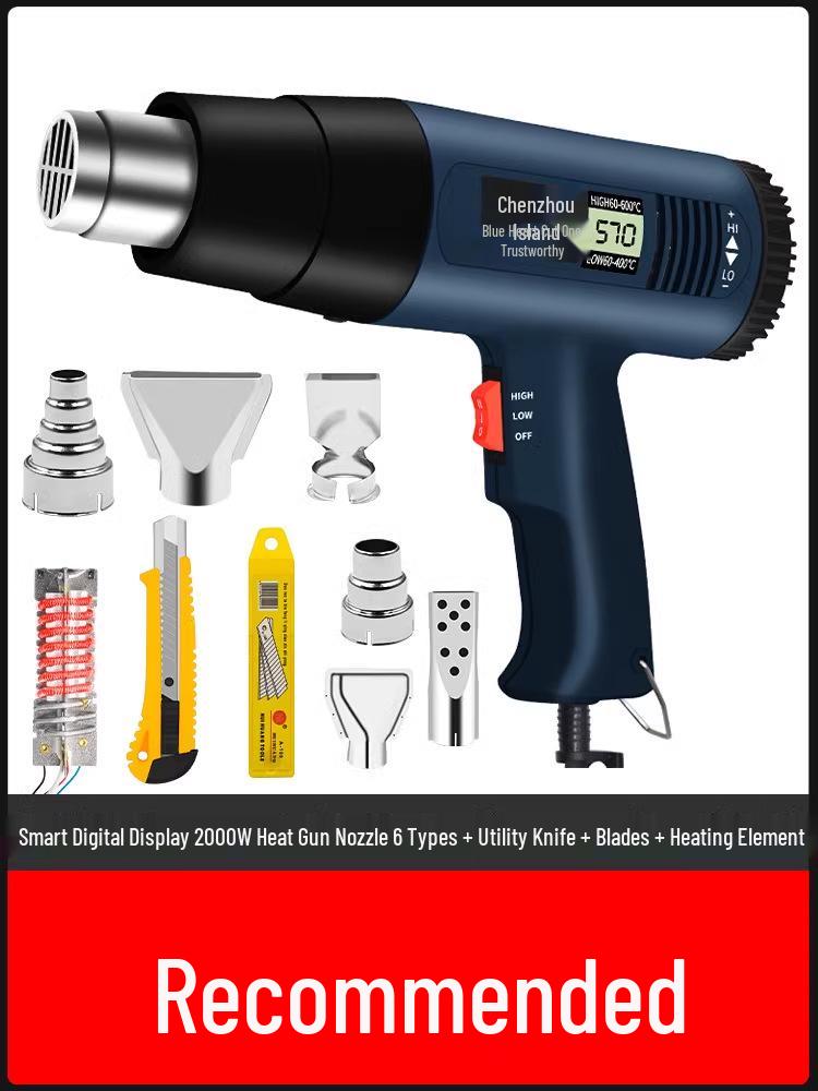 High-Power Portable Heat Gun for Electronic Repairs and Heat Shrink Applications