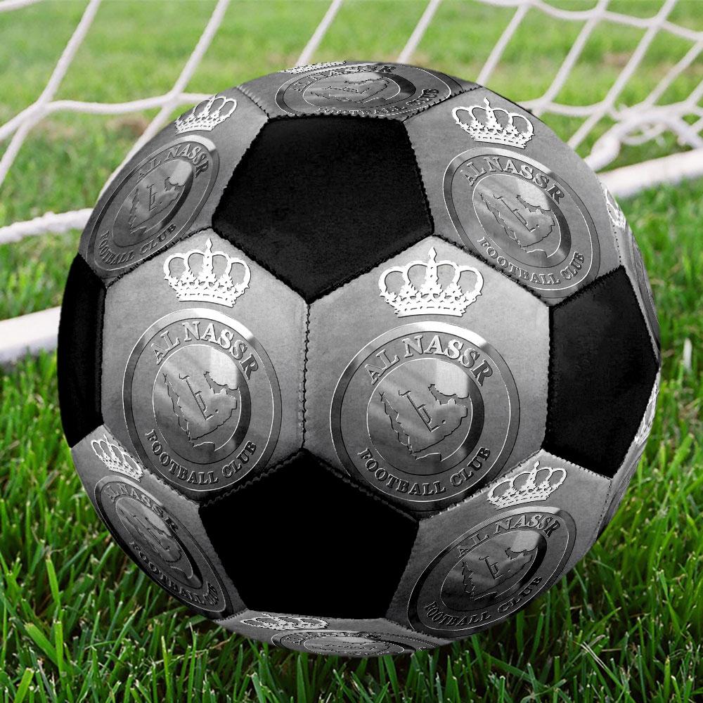 1pc Al-Nassr FC Soccer Ball Size 5 Indoor Soccer Ball Fashion Colorful Backyard Game - Great For Sports Fans Gift HE16