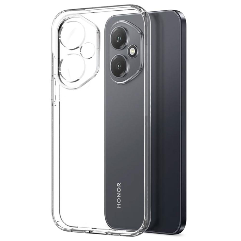 NORTHJO For Honor 400 5G (Global) Case Soft TPU Clear Phone Cover with Tempered Glass Screen Protector