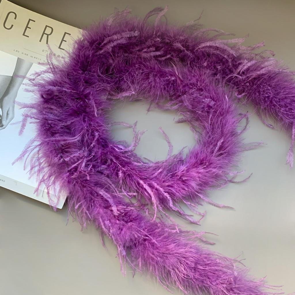 Colored Feather Strips, Ostrich Hair, Top Strips, Dance Costumes DIY Decorative Materials, Clothing Accessories