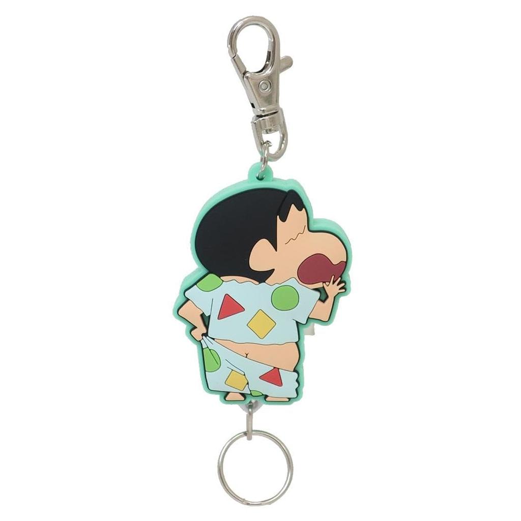 SK Japan Crayon Rubber Reel Keychain Sleepy Shin-chan