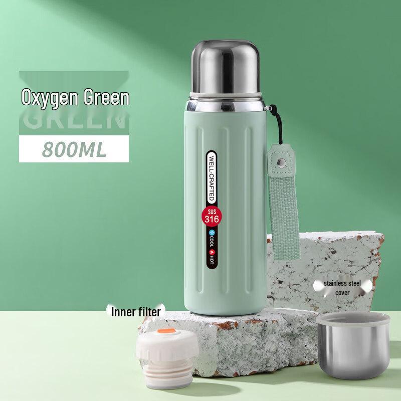 Большая емкость портативная термокружка Shangqi