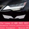 For Lexus LX 600   Navigation Center Console Gear Panel Screen TPU Car Interior Protective Film Anti-Scratch Sticker