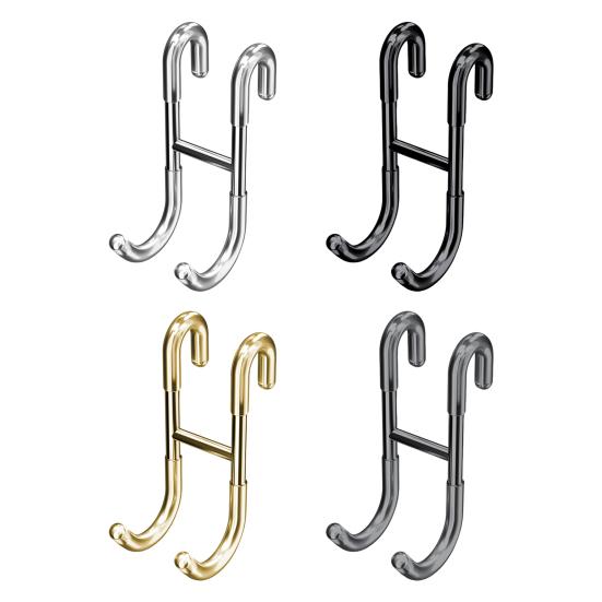 Handtuchhalter Glastür Duschhaken Starke Tragfähigkeit Einfache Installation S-förmiger Badezimmer-Bademantel-Aufhängerhaken