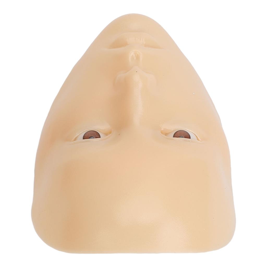 Makeup Practice Face Reusable Realistic 5D Full Face Silicone Makeup Mannequin with Stand