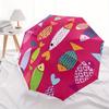 1pc Fishes Patterns Automatic Open/close Folding Compact Umbrella, 8-Rib Sturdy Canopy, Lightweight Portable, Everyday Use, Gift,045