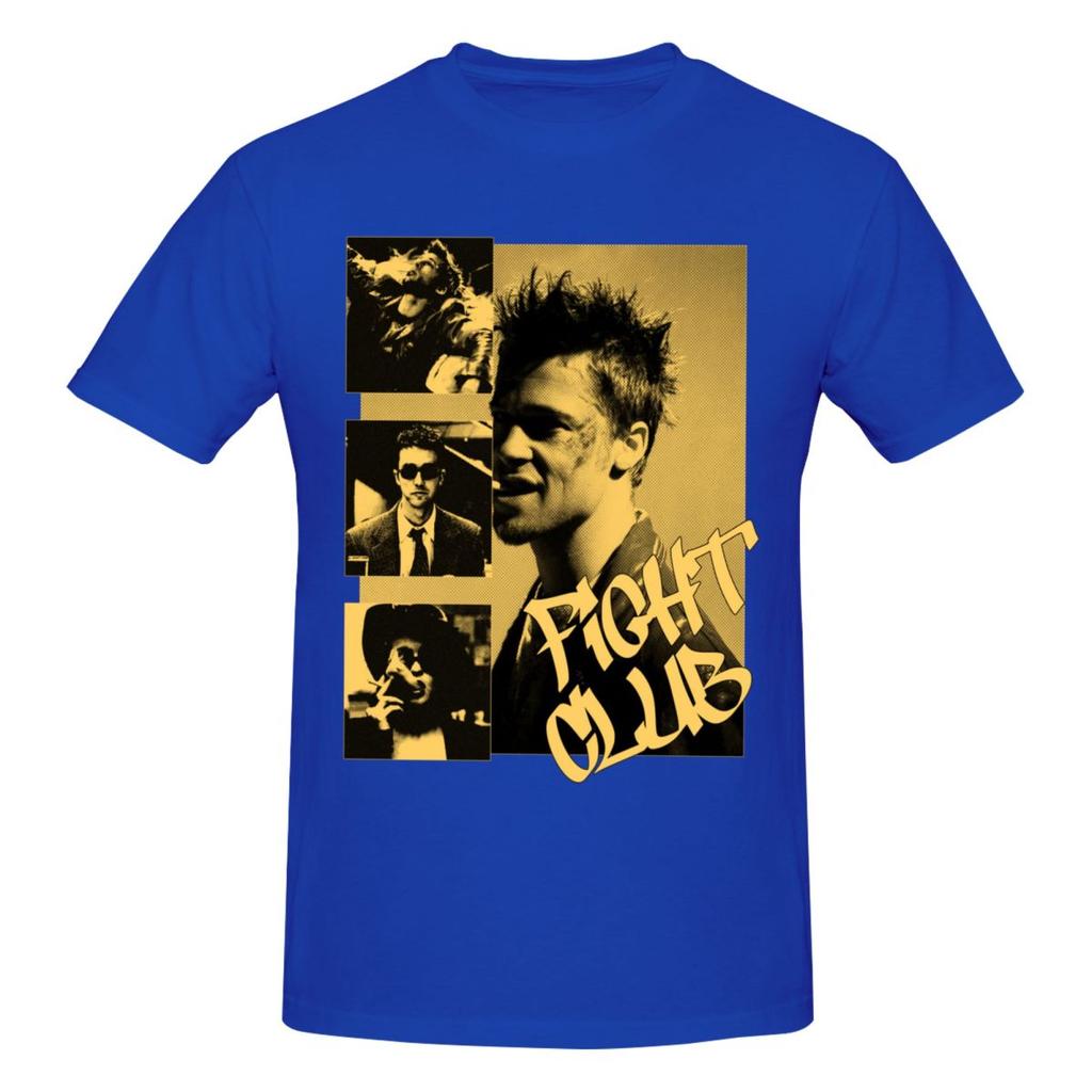 Unisex Fight Club Movie Tyler Durden T Shirt Vintage Oneck Cotton Unisex Tshirt