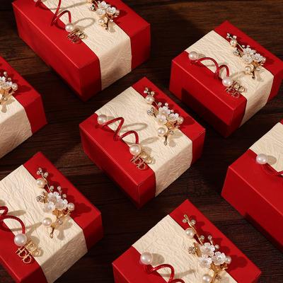 2025 Hochzeits-Süßigkeiten-Geschenkbox - Elegante chinesische Gastgeschenke für Tische