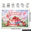 2D Erdbeere Erster Geburtstag Kulisse Berry Sweet Fotografie Hintergrund
