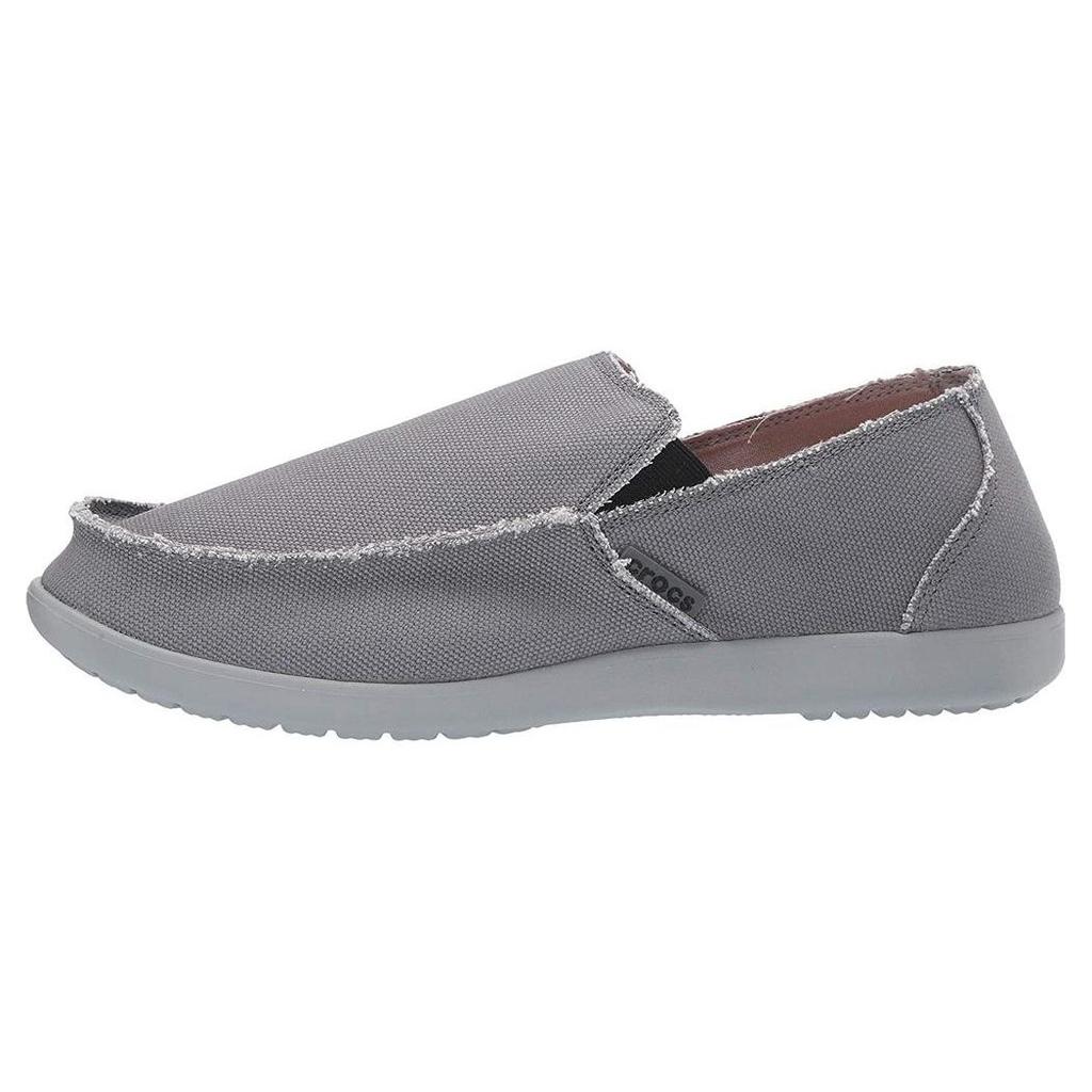 Crocs Santa Cruz Slip-On Durable Low-Top Casual Shoes Men sneaker Light-Gray 10128-01W