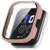 Case Glass Screen Protector Anti-Scratch Glass Case Hard PC Case with Tempered Glass Screen Protector for Amazfit Bip 5 Unity