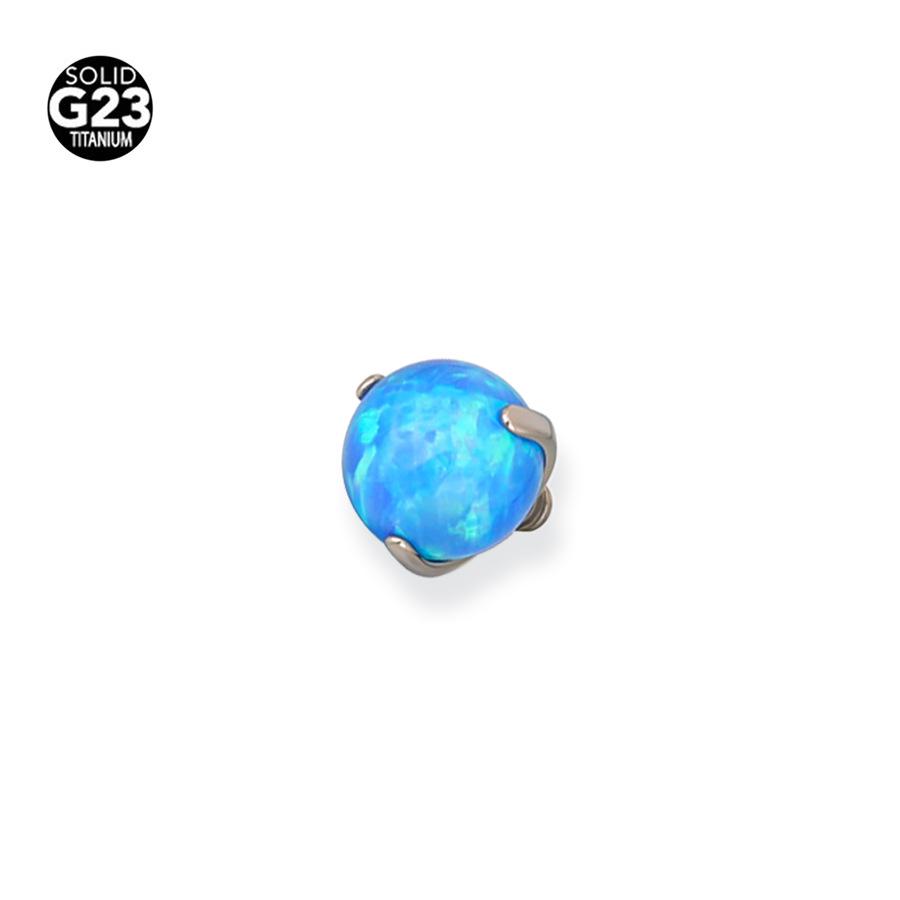 G23 Titanium Aurora Jelly Opal Stud for Ear, Lip, Tongue, and Cartilage Piercings