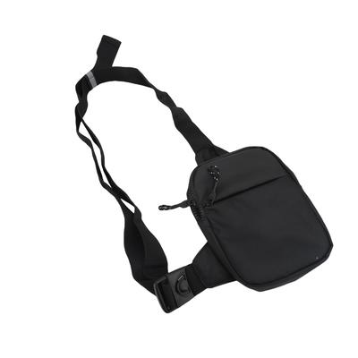 Mini Chest Bag Sling Crossed Small Water Proof for Men Women Outdoor Sports Running Travel Black