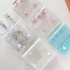 Ins Style Mini Wearable Nail Art Loose-Leaf Storage Transparent Pvc Nail Art Collection Booklet Frosted Baffle Sample Color Card