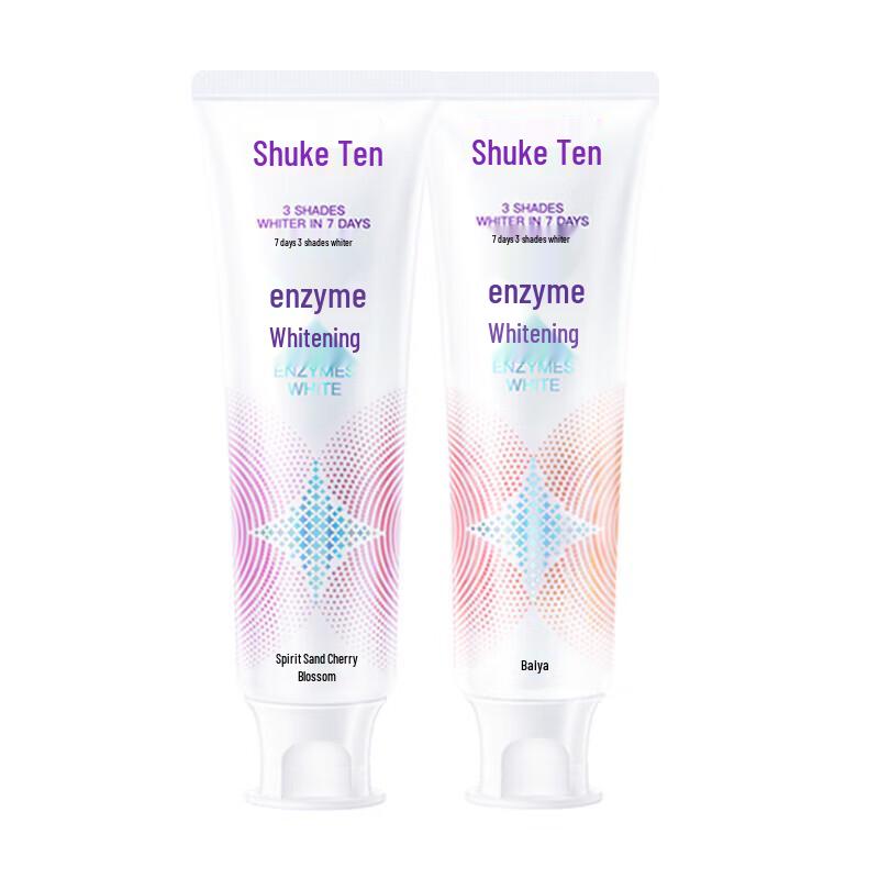 Shuke Dual-Flavor Whitening Enzyme Toothpaste Set