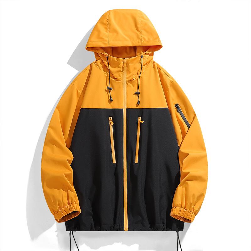 Jacket Men s Spring and Autumn Couple s New Waterproof Hooded Jacket Men s Casual Jacket M