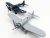 Platz Waltersons US Army Corsair Plastic Model WS55011 1/72 F4U-1D