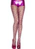 Fancy Fishnet Tights Pink Cheetah Pattern Mh694 Hch